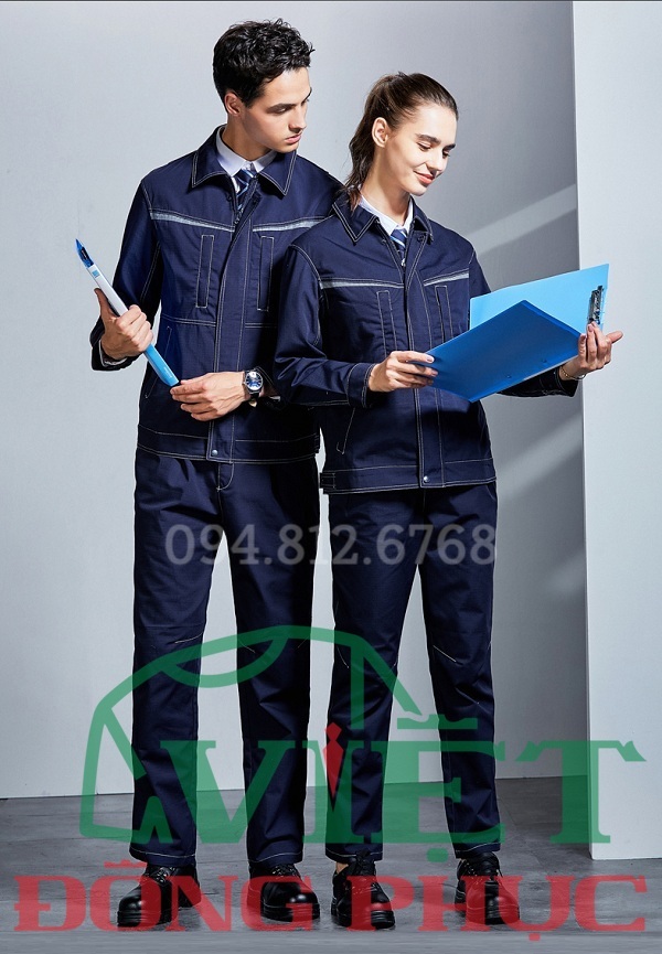 Mẫu áo bảo hộ công nhân trẻ trung, khỏe khoắn, và thời trang 29c