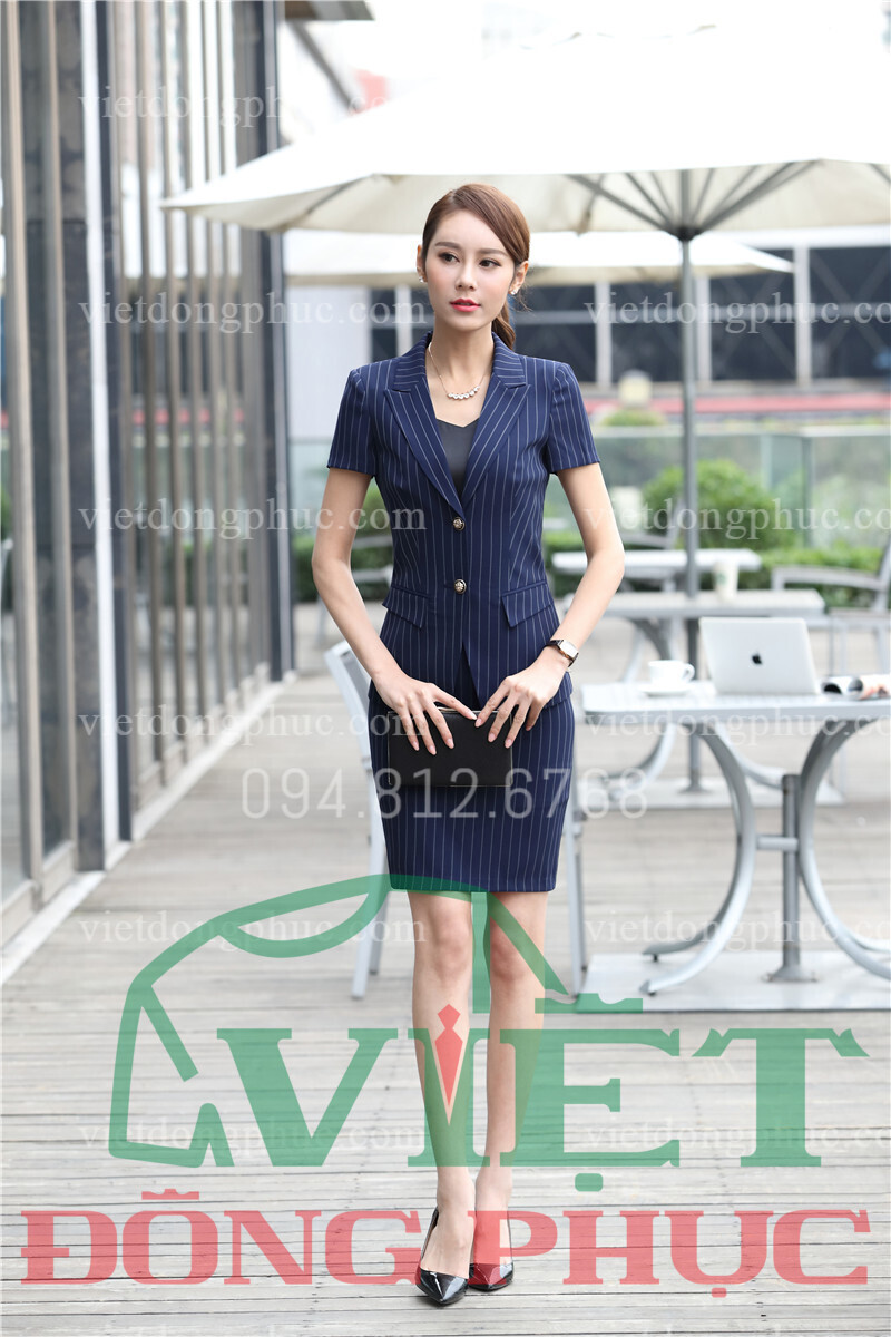 Bộ vest nữ ngắn tay form đẹp, chất liệu cao cấp 39o