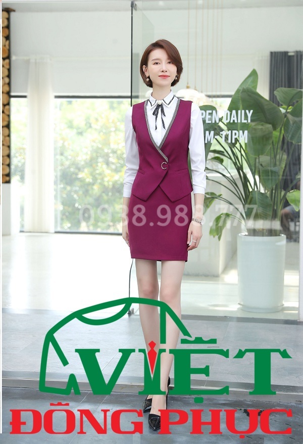Mẫu đồng phục áo gile nữ công sở cao cấp, bền đẹp, đảm bảo tôn dáng  16%20(3)