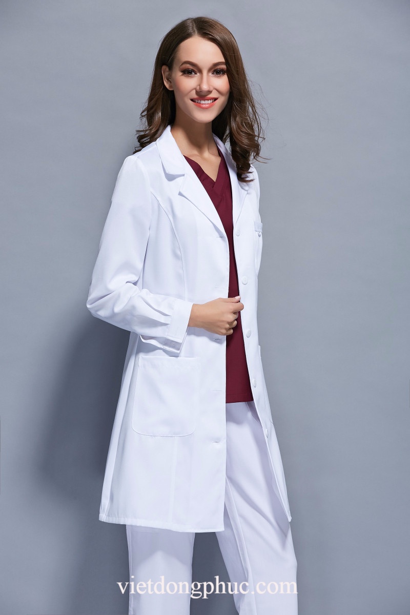Mẫu áo blouse bác sĩ nữ đẹp, kiểu dáng trẻ trung, hiện đại, giá tốt nhất  5%20(1)